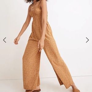 NWT MADEWELL Sophia tank wide leg jumpsuit in Florentine floral